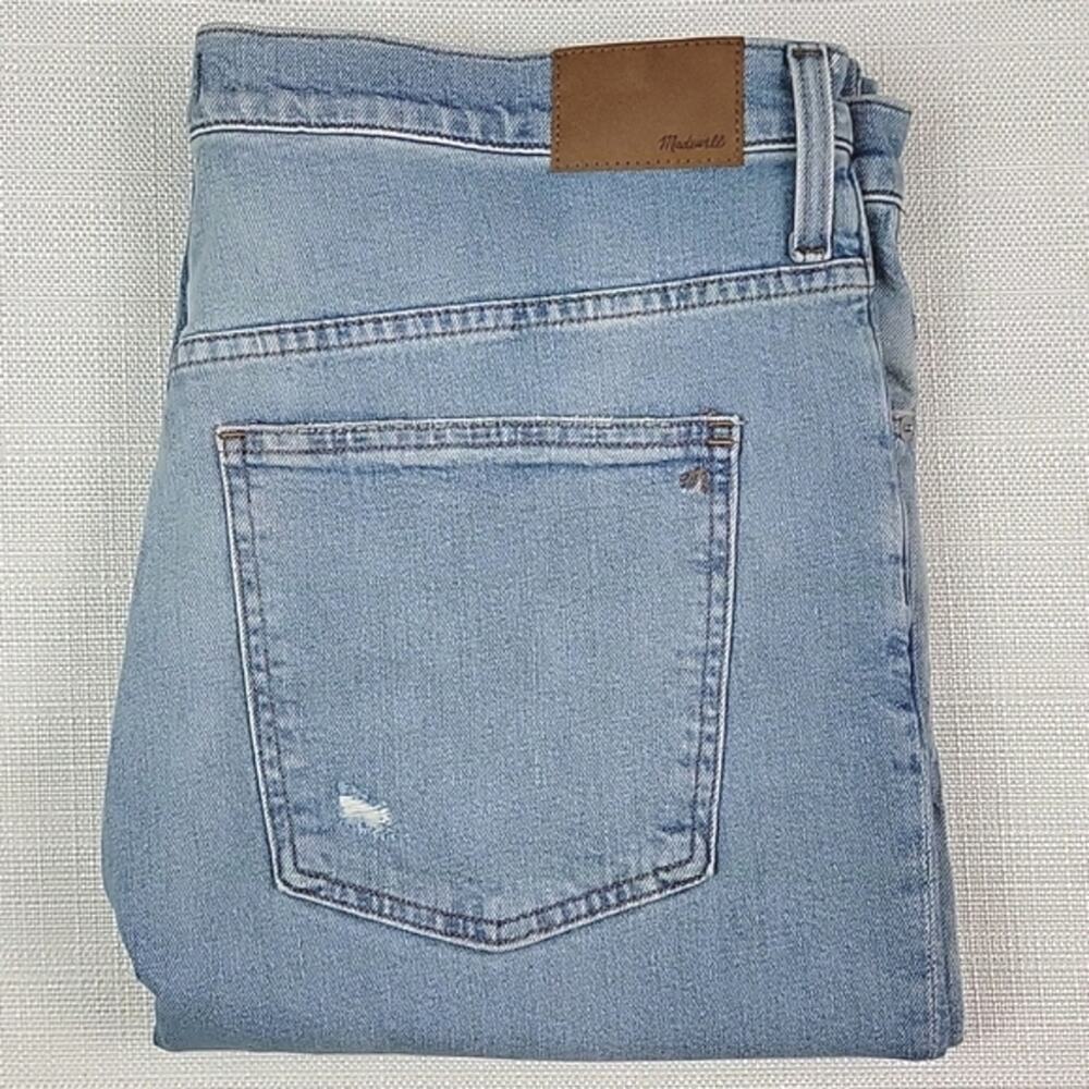Madewell The Perfect‎ Vintage Straight Jean Light Blue Denim High Rise Women 33